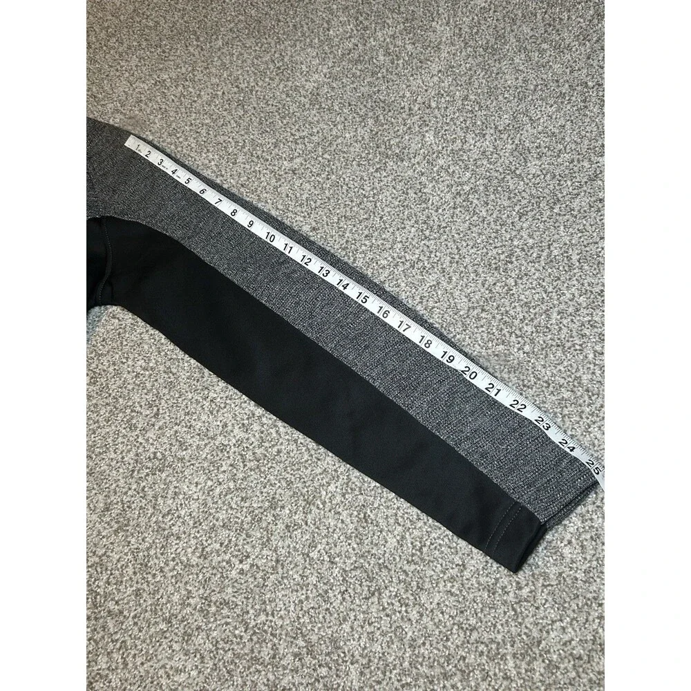 Spyder 1/4 Zip Jacket Mens M Gray/Black Pullover Fleece Active Sport Sweater‎